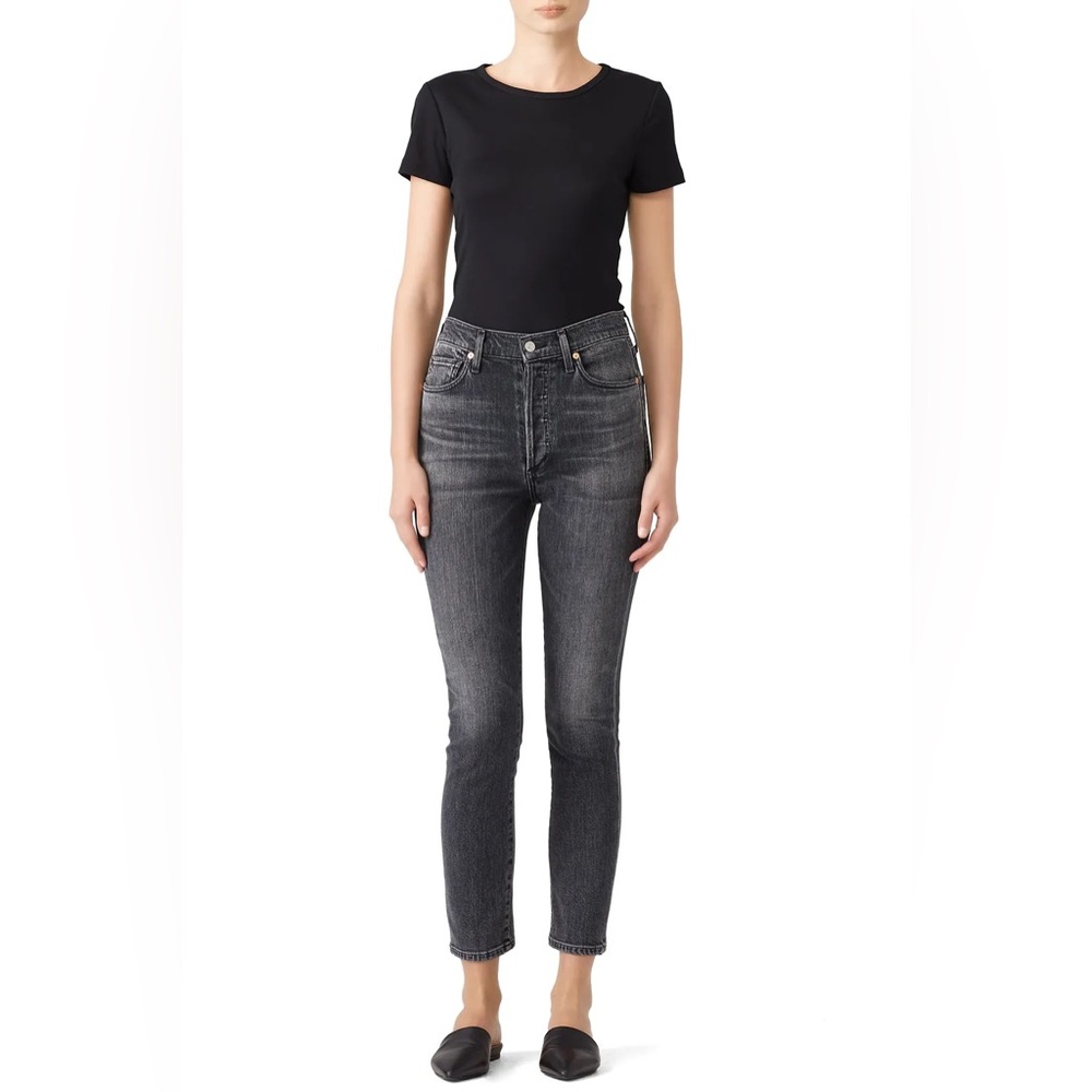Citizens of Humanity Olivia‎ High Rise Slim Ankle Jeans Gray 31